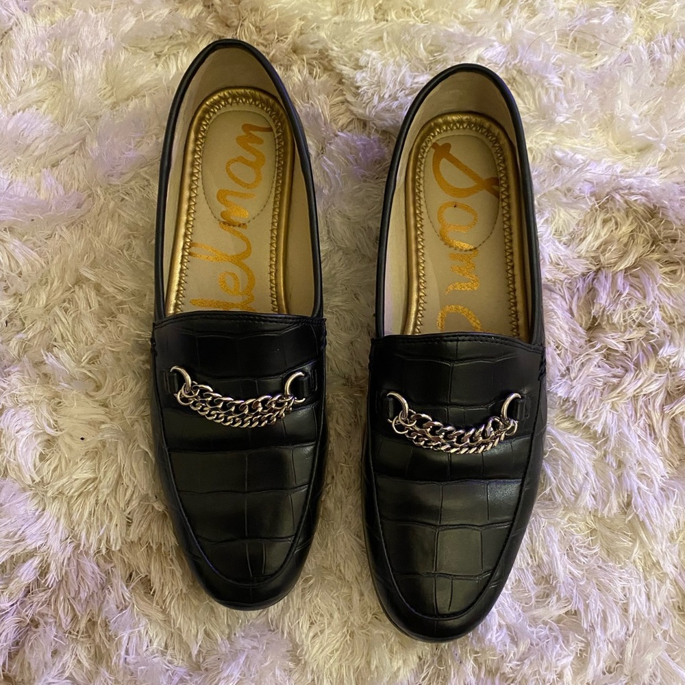 ✨ Sam Edelman snake print leather loafers ✨